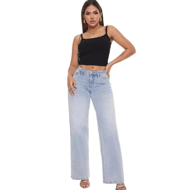 Everyday Relaxed Stretch Wide Jeans