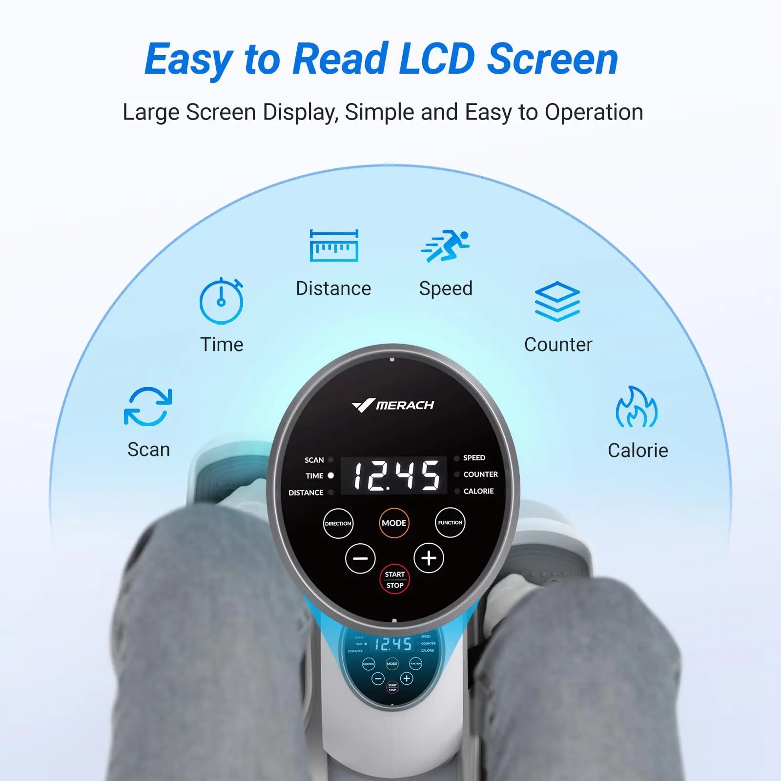 Under Desk Elliptical Machine with Remote Control – Mini Electric Leg Exerciser, Compact Seated Pedal Trainer for Home Office & Seniors |New Year Gift