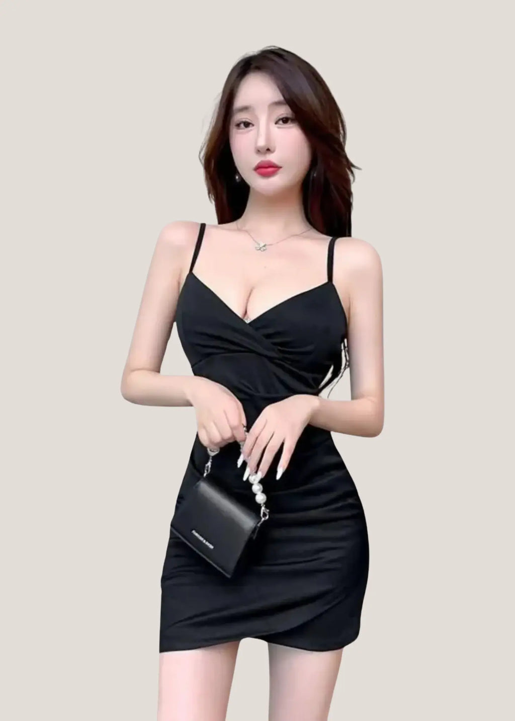 Sexy black long skirt