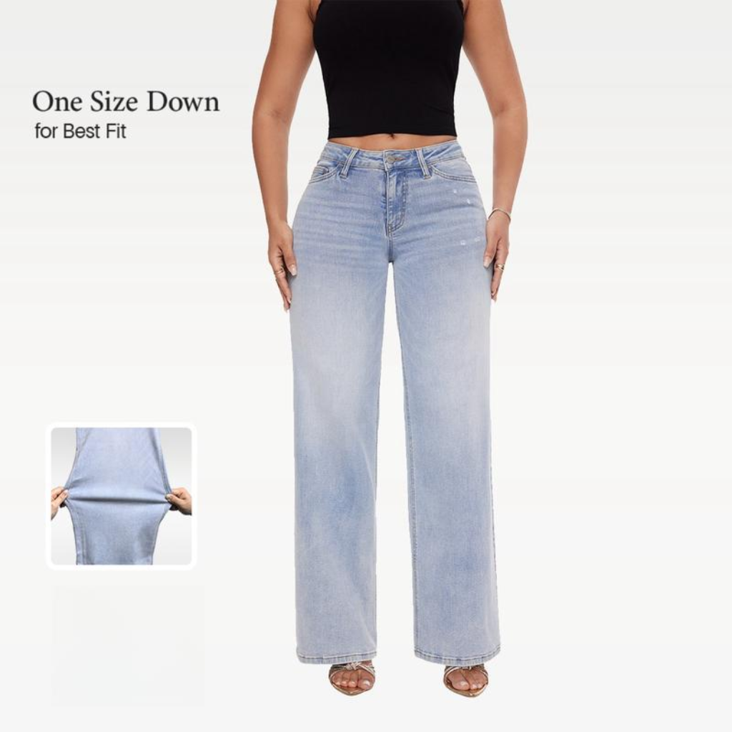 Everyday Relaxed Stretch Wide Jeans