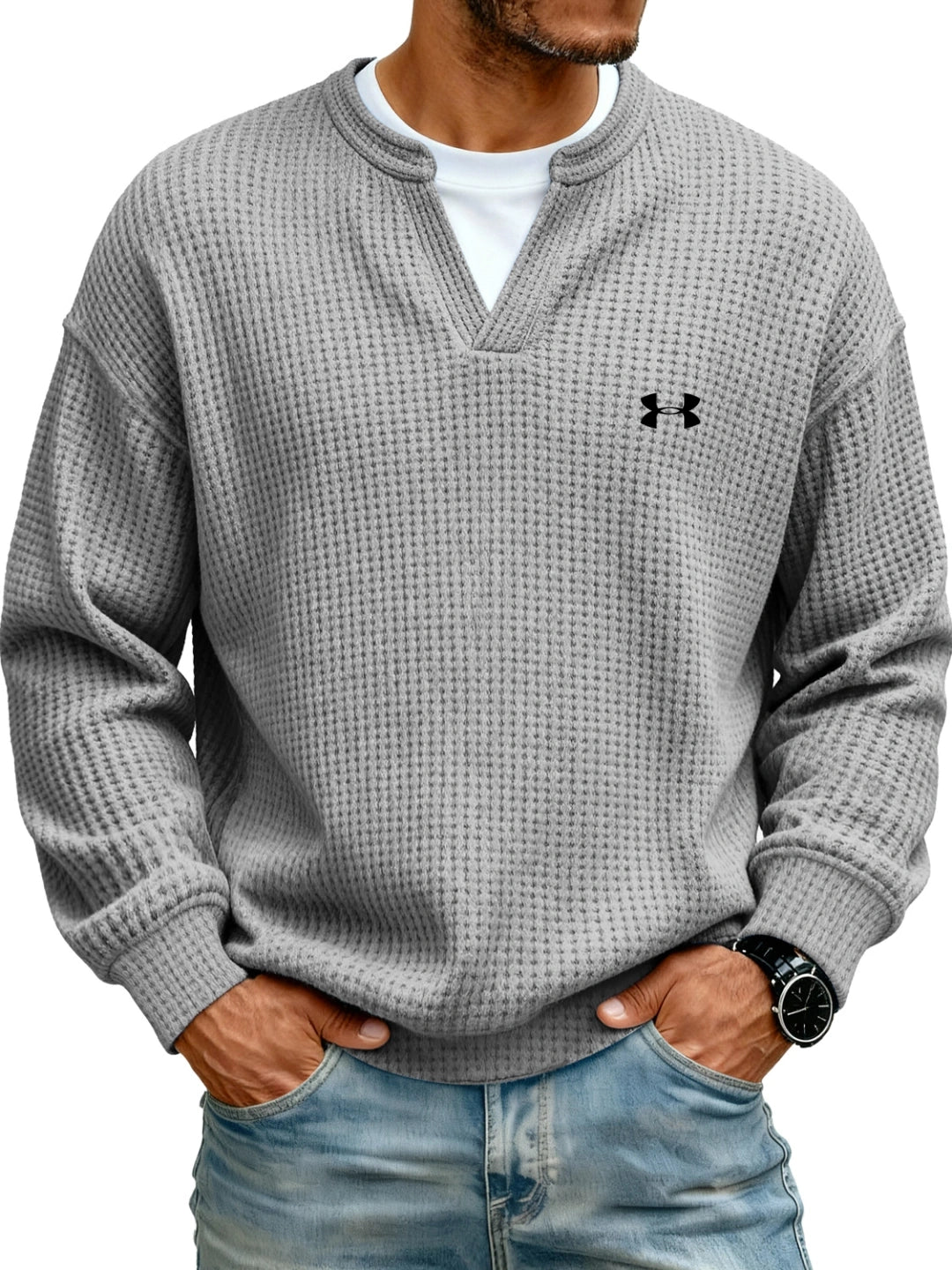 Everyday Waffle V-Neck Tee