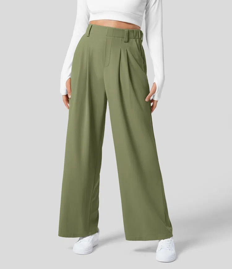 Everyday Stretch Wide-Leg Comfort Pants
