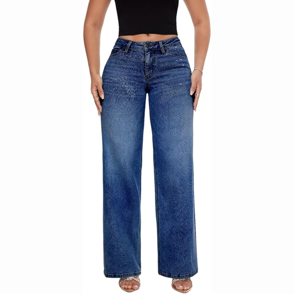 Everyday Relaxed Stretch Wide Jeans